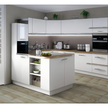 Кухня с островом большая К7806 (Белый цвет) Кухня с островом большая К7806 (Белый цвет)