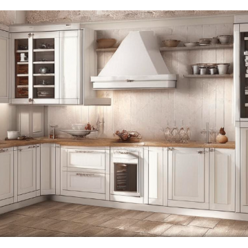 Кухня с патиной угловая К8407 (Белый цвет) Кухня с патиной угловая К8407 (Белый цвет)