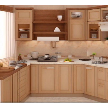 Кухня с патиной небольшая К0845 (Бежевый цвет) Кухня с патиной небольшая К0845 (Бежевый цвет)