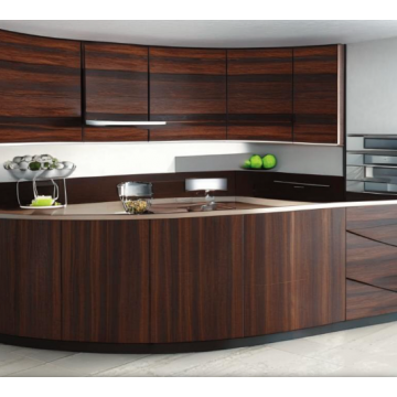 Кухня цвета венге К653 (Закругленные углы) Кухня цвета венге К653 (Закругленные углы)
