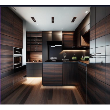 Кухня венге К729 (П-образная, средний размер) Кухня венге К729 (П-образная, средний размер)