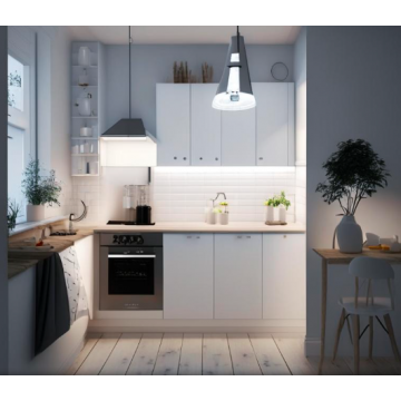 Кухня в скандинавском стиле К8041 (Белая, с подсветкой) Кухня в скандинавском стиле К8041 (Белая, с подсветкой)