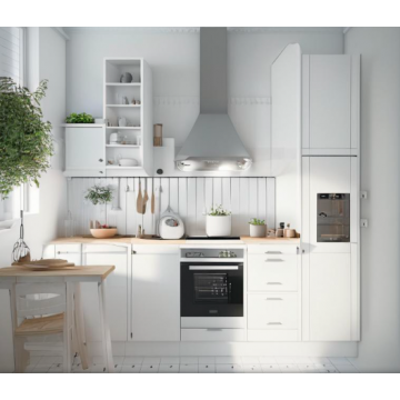 Кухня в скандинавском стиле К8034 (Белый цвет, со встроенной техникой) Кухня в скандинавском стиле К8034 (Белый цвет, со встроенной техникой)