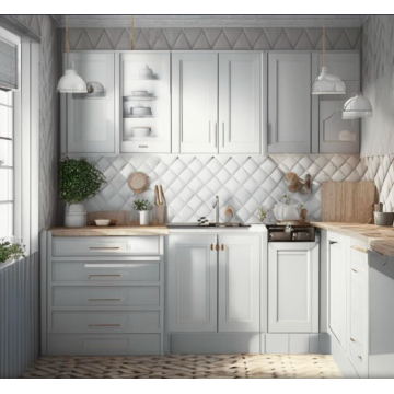 Кухня в скандинавском стиле К8380 (Рельефные фасады) Кухня в скандинавском стиле К8380 (Рельефные фасады)