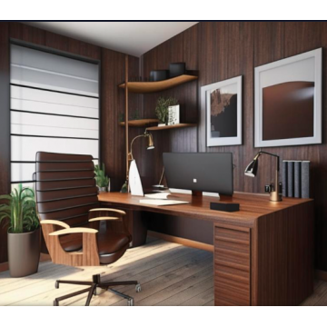 Мебель для кабинета МК12 (Письменный стол, коричневый) Мебель для кабинета МК12 (Письменный стол, коричневый)