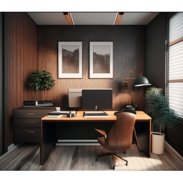 Мебель для кабинета МК10 (Письменный стол, коричневый цвет) Мебель для кабинета МК10 (Письменный стол, коричневый цвет)