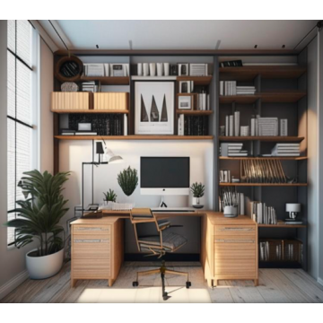 Мебель для кабинета МК1 (Письменный стол, стеллаж) Мебель для кабинета МК1 (Письменный стол, стеллаж)