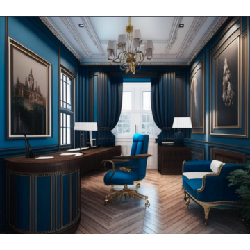 Мебель для кабинета МК5 (Голубой, коричневый) Мебель для кабинета МК5 (Голубой, коричневый)