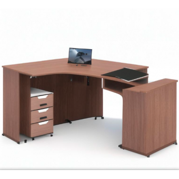 Письменный стол угловой 2021 (ЛДСП, без ручек) Письменный стол угловой 2021 (ЛДСП, без ручек)