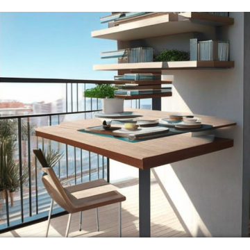 Столик с консольными полками на балкон Арт B20