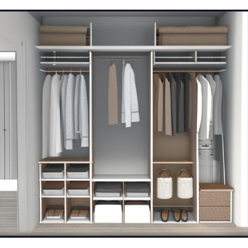 Шкаф на балкон B35 (Открытые полки)