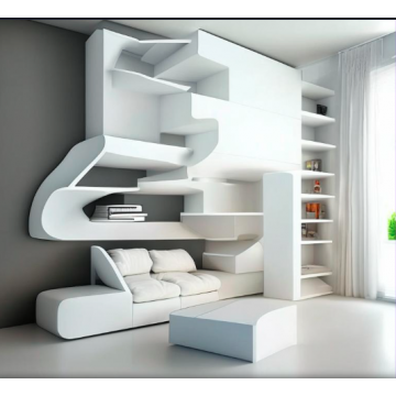 Модульная горка для гостиной 2078 (Белый глянец) Модульная горка для гостиной 2078 (Белый глянец)