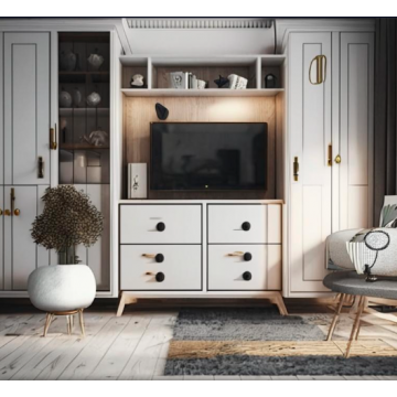 Стенка для гостиной 2110 (Скандинавский стиль) Стенка для гостиной 2110 (Скандинавский стиль)