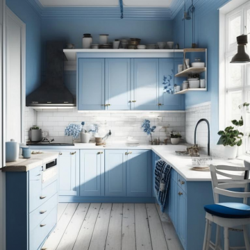 Кухня в скандинавском стиле К8307 (Встроенная подсветка) Кухня в скандинавском стиле К8307 (Встроенная подсветка)