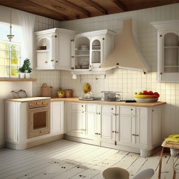 Кухня из крашеного МДФ К997 (Стиль кантри)