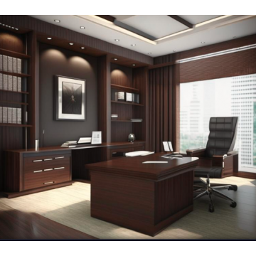 Мебель для руководителя OF38 (ЛДСП, коричневый)