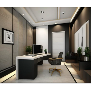 Мебель для руководителя OF36 (Черно-белый цвет)