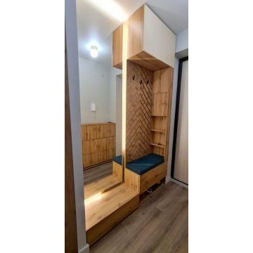 Набор для прихожей 21610 (ЛДСП, коричневый цвет) Набор для прихожей 21610 (ЛДСП, коричневый цвет)