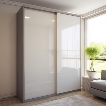 Шкаф-купе глянцевый для спальни 230 (Лакобель) Шкаф-купе глянцевый для спальни 230 (Лакобель)